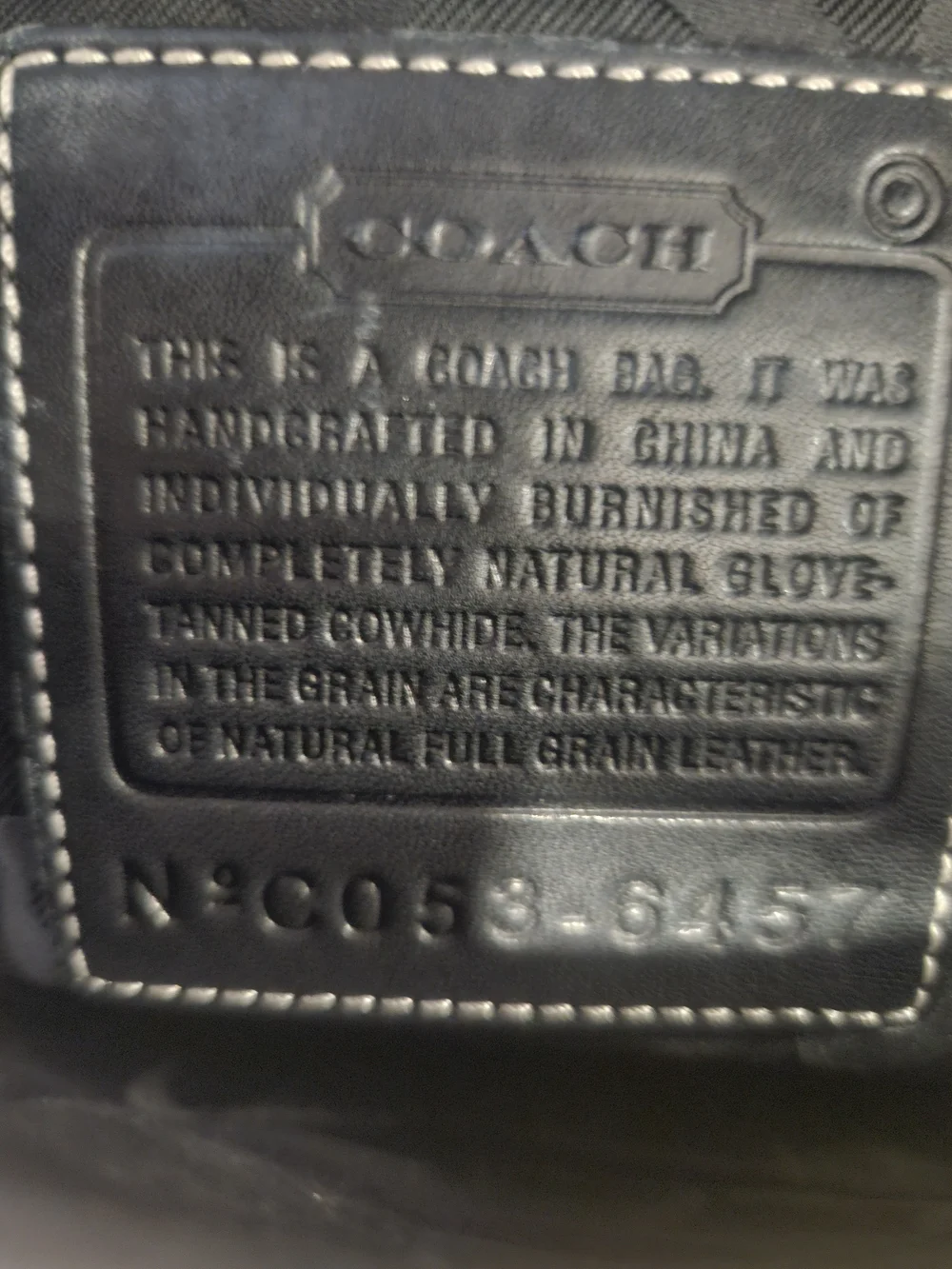 Coach vintage 6457